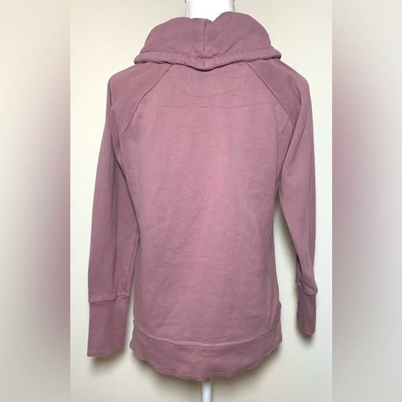 Calvin Klein Mauve Relaxed Cowl Neck Athletic Sweatshirt Women Small - Picture 2 of 8